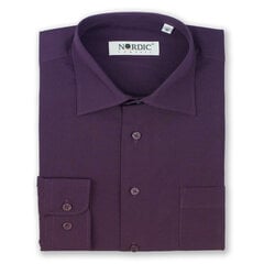 Рубашки однотонные мужские NORDIC, прямой силуэт - С длинным рукавом 1146-49 цена и информация | Мужские рубашки | kaup24.ee