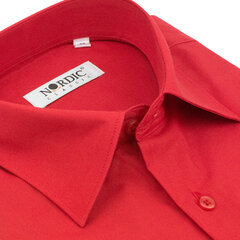 Рубашки однотонные мужские NORDIC, прямой силуэт - С коротким рукавом 1148K-45 цена и информация | Мужские рубашки | kaup24.ee
