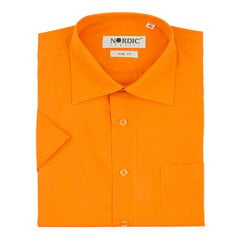 Рубашки однотонные мужские NORDIC, приталенный силуэт - С коротким рукавом 1149FK-47 цена и информация | Мужские рубашки | kaup24.ee