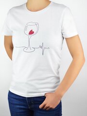 Женская футболка Noviti "Glass", белая цена и информация | Женские футболки | kaup24.ee
