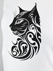 Женская футболка Noviti "Cat" (белая) цена и информация | Женские футболки | kaup24.ee