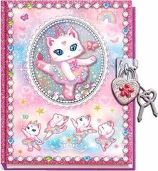 Дневник с замочком Pulio Pecoware Cat Ballerina цена и информация | Тетради и бумажные товары | kaup24.ee