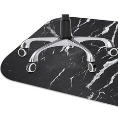 Põrandat kaitsev matt Must marmor, 100x70 cm hind ja info | Kontoritoolid | kaup24.ee