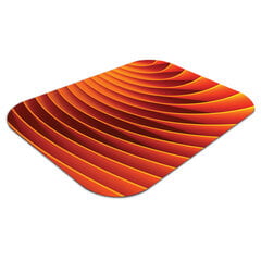 Põrandat kaitsev matt Oranžid lained, 120x90 cm hind ja info | Kontoritoolid | kaup24.ee