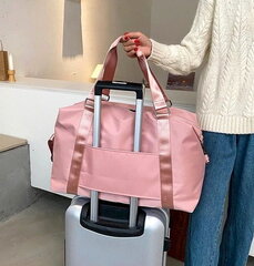 Дорожная сумка A63 розовая цена и информация | Чемоданы, дорожные сумки | kaup24.ee
