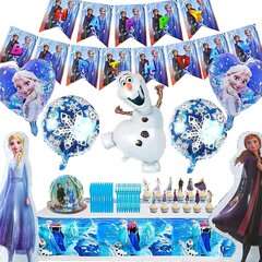 Украшения на день рождения Frozen, 73 детали цена и информация | Гудки для вечеринки Clown Face (4шт.) | kaup24.ee