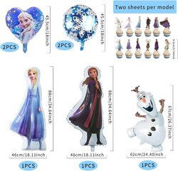Украшения на день рождения Frozen, 73 детали цена и информация | Праздничные декорации | kaup24.ee