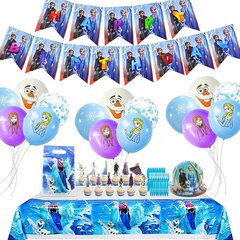 Украшения на день рождения Frozen для детей 87 деталей цена и информация | Праздничные декорации | kaup24.ee