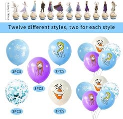 Frozen sünnipäeva dekoratsioonid lastele, 81 detaili hind ja info | Peokaunistused | kaup24.ee