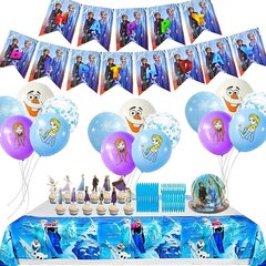 Украшения на день рождения Frozen, 81 шт. цена и информация | Гудки для вечеринки Clown Face (4шт.) | kaup24.ee