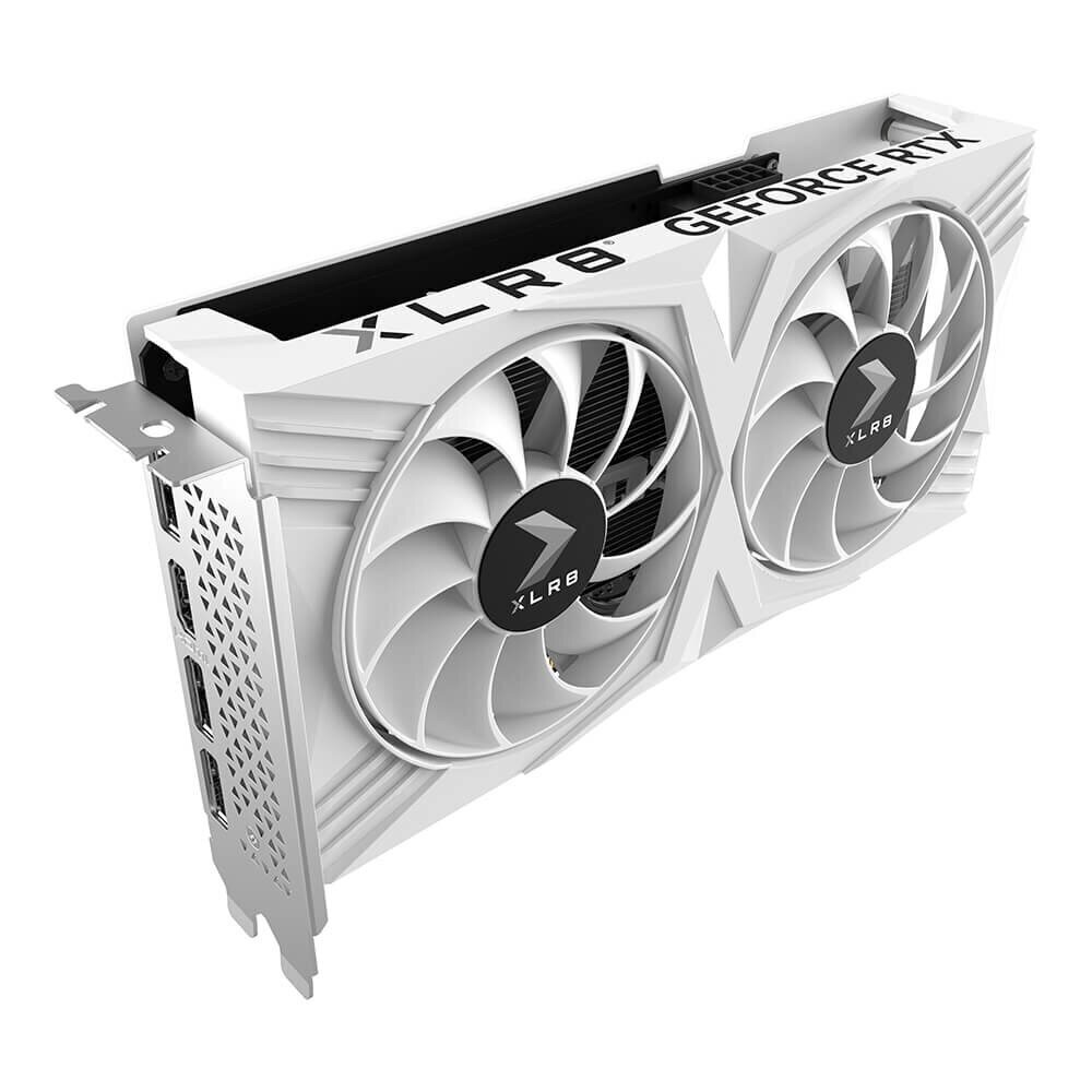 PNY GeForce RTX 4060 OC XLR8 Verto DF White Edition (VCG40608DFWXPB1-O) цена и информация | Videokaardid (GPU) | kaup24.ee