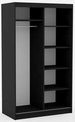 Шкаф ADRK Furniture Delia 120, черный цвет цена и информация | Шкафы | kaup24.ee