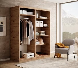Шкаф ADRK Furniture Delia 160, коричневый цвет цена и информация | Шкафы | kaup24.ee