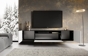 Tv-kapp ADRK Furniture Noemi, valge/must hind ja info | TV alused | kaup24.ee