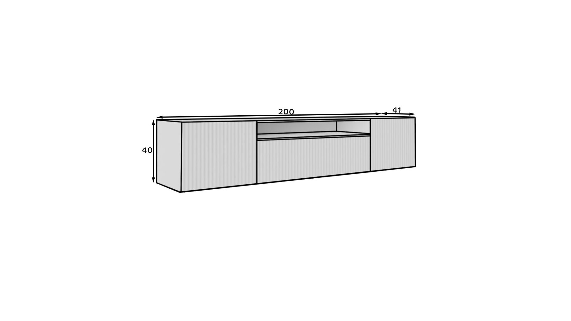 Tv-kapp ADRK Furniture Noemi, must/pruun hind ja info | TV alused | kaup24.ee