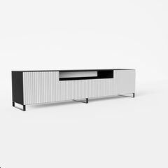 ТВ шкафчик ADRK Furniture Noemi, белый/черный цвет цена и информация | Тумбы под телевизор | kaup24.ee