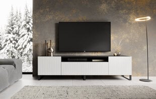 ТВ шкафчик ADRK Furniture Noemi, белый/черный цвет цена и информация | Тумбы под телевизор | kaup24.ee