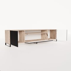 ТВ шкафчик ADRK Furniture Noemi, черный/коричневый цвет цена и информация | Тумбы под телевизор | kaup24.ee