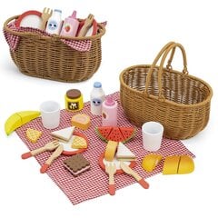 Puidust piknikukomplekt Viga, 30 tk hind ja info | Tüdrukute mänguasjad | kaup24.ee