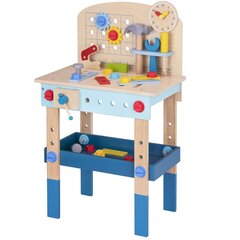 TOOKY TOY Деревянный стол для мастерской DIY цена и информация | Игрушки для мальчиков | kaup24.ee