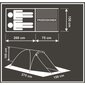 Kahekohaline telk Enero Camp, 275x150x105 cm цена и информация | Telgid | kaup24.ee