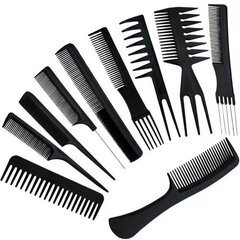 Гребень для волос, 10 шт. цена и информация | Расчески, щетки для волос, ножницы | kaup24.ee