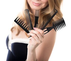 Гребень для волос, 10 шт. цена и информация | Расчески, щетки для волос, ножницы | kaup24.ee