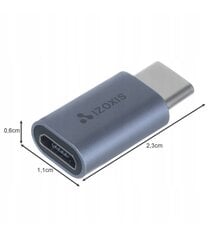 Переходник USB-C — USB micro B 2.0, vp155 цена и информация | Адаптер Aten Video Splitter 2 port 450MHz | kaup24.ee