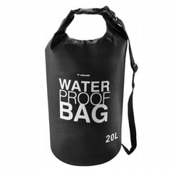 Водонепроницаемая сумка 20 л, черная цена и информация | Непромокаемые мешки, чехлы, дождевики | kaup24.ee