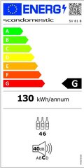 Scandomestic A/S SV 81 B цена и информация | Винные холодильники | kaup24.ee