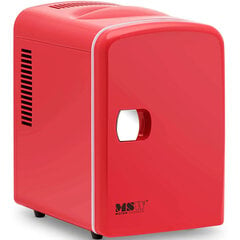 Küttefunktsiooniga minikülmik MSW, 4l, punane цена и информация | Автомобильные холодильники | kaup24.ee