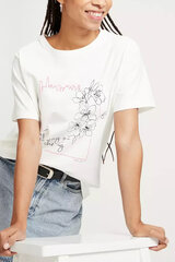 T-särk naistele Cross Jeans, valge hind ja info | Naiste T-särgid, topid | kaup24.ee