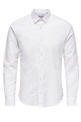 Рубашка Only &amp; Sons 22012321WHITE-M цена и информация | Мужские рубашки | kaup24.ee