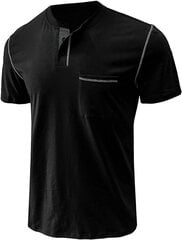 Мужская хлопковая футболка Cooleep, черная цена и информация | Мужские футболки | kaup24.ee