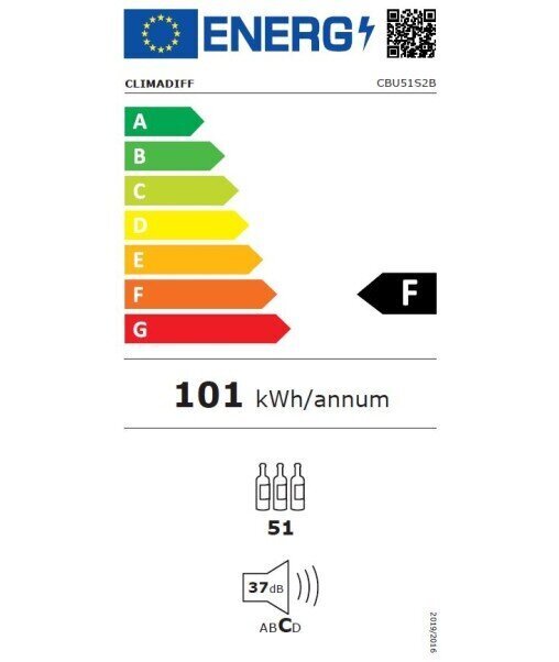 Climadiff CBU51S2B цена и информация | Veinikülmikud | kaup24.ee