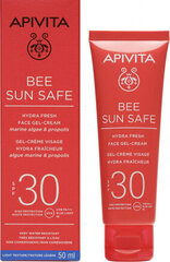 Kehakreem Apivita Bee Sun Safe Hydra Fresh Face Gel Cream SPF30, 50ml цена и информация | Кремы от загара | kaup24.ee