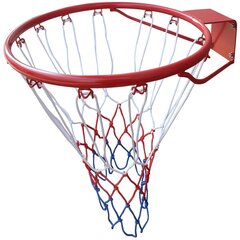 баскетбольное кольцо с сеткой, 38 см цена и информация | Баскетбольные стойки | kaup24.ee