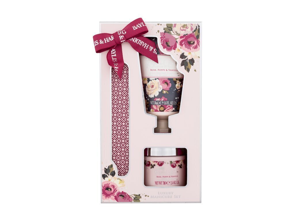 Komplekt Baylis & Harding Royale Garden: kätekreem, 50 ml + leotusaine, 70 g + küüneviil hind ja info | Kehakreemid, losjoonid | kaup24.ee