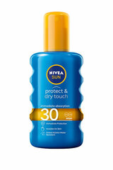 Päikesekreem Nivea Invisible Spray Tanning Protect & Refresh SPF 30, 200 ml цена и информация | Кремы от загара | kaup24.ee