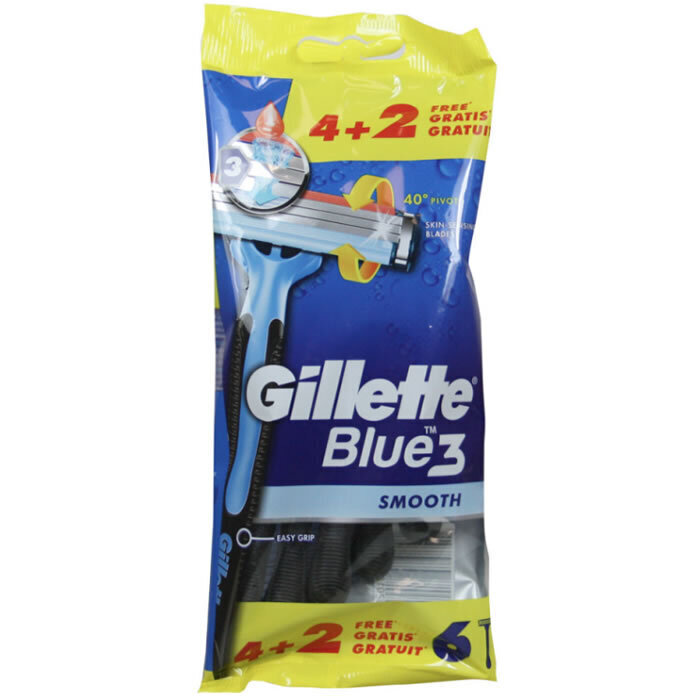 Gillette Blue 3 ühekordset raseerijat 6 ühikut hind ja info | Raseerimisvahendid | kaup24.ee