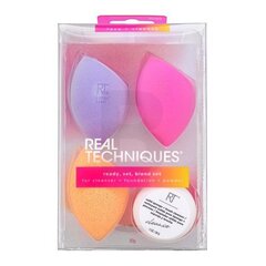 Real Techniques Ready, Set, Blend Набор 4 шт. цена и информация | Кисти для макияжа, спонжи | kaup24.ee