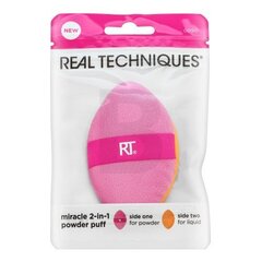 Käsnapuudrid Real Techniques Miracle 2-in-1 Powder Puff, 1 tk hind ja info | Meigipintslid, -käsnad | kaup24.ee