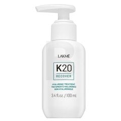 Lakmé K2.0 Recover Hyaluronic treatment Несмываемый уход для очень поврежденных волос 100 мл цена и информация | Маски, масла, сыворотки | kaup24.ee