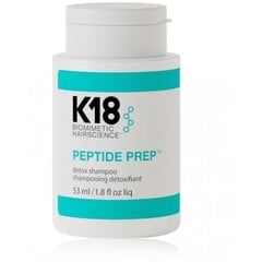 K18 Peptide Prep Detox Shampoo глубоко очищающий шампунь для всех типов волос 53 мл цена и информация | Шампуни | kaup24.ee