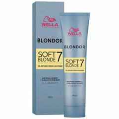 Blondeeriv kreem Wella Blondor Soft Blonde 7 Oil Infused Cream Lightner, 200 g hind ja info | Juuksevärvid | kaup24.ee