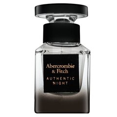 Abercrombie & Fitch Authentic Night Man Eau de Toilette meestele 30 ml hind ja info | Meeste parfüümid | kaup24.ee