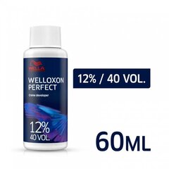 Oksüdeeriv emulsioon Wella Professionals Welloxon Perfect Creme Developer 12% 40, 60 ml hind ja info | Juuksevärvid | kaup24.ee