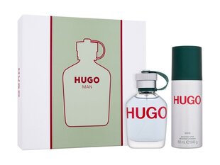 Komplekt Hugo Boss Hugo Man meestele: EDT, 75 ml + deodorant, 150 ml hind ja info | Meeste parfüümid | kaup24.ee