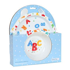 Детский набор посуды Safta Alphabet Полиуретан (4 Предметы) цена и информация | Посуда, тарелки, обеденные сервизы | kaup24.ee