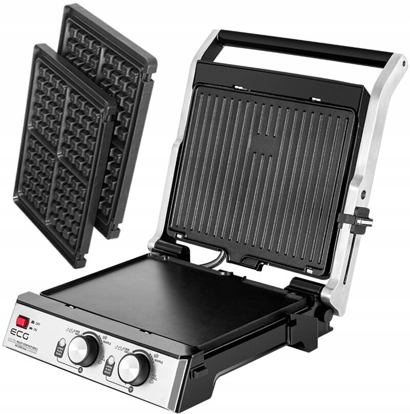 EKG KG 2033 Duo Grill&Waffle 2000 W цена и информация | Elektrigrillid | kaup24.ee